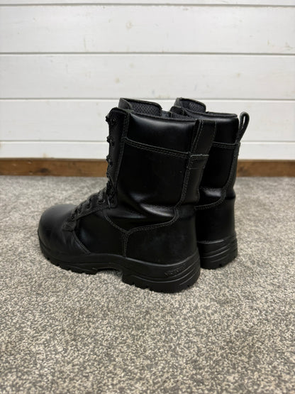 Ex Police Magnum Elite Shield Combat Boots Black Leather UK 4 Security Patrol Work