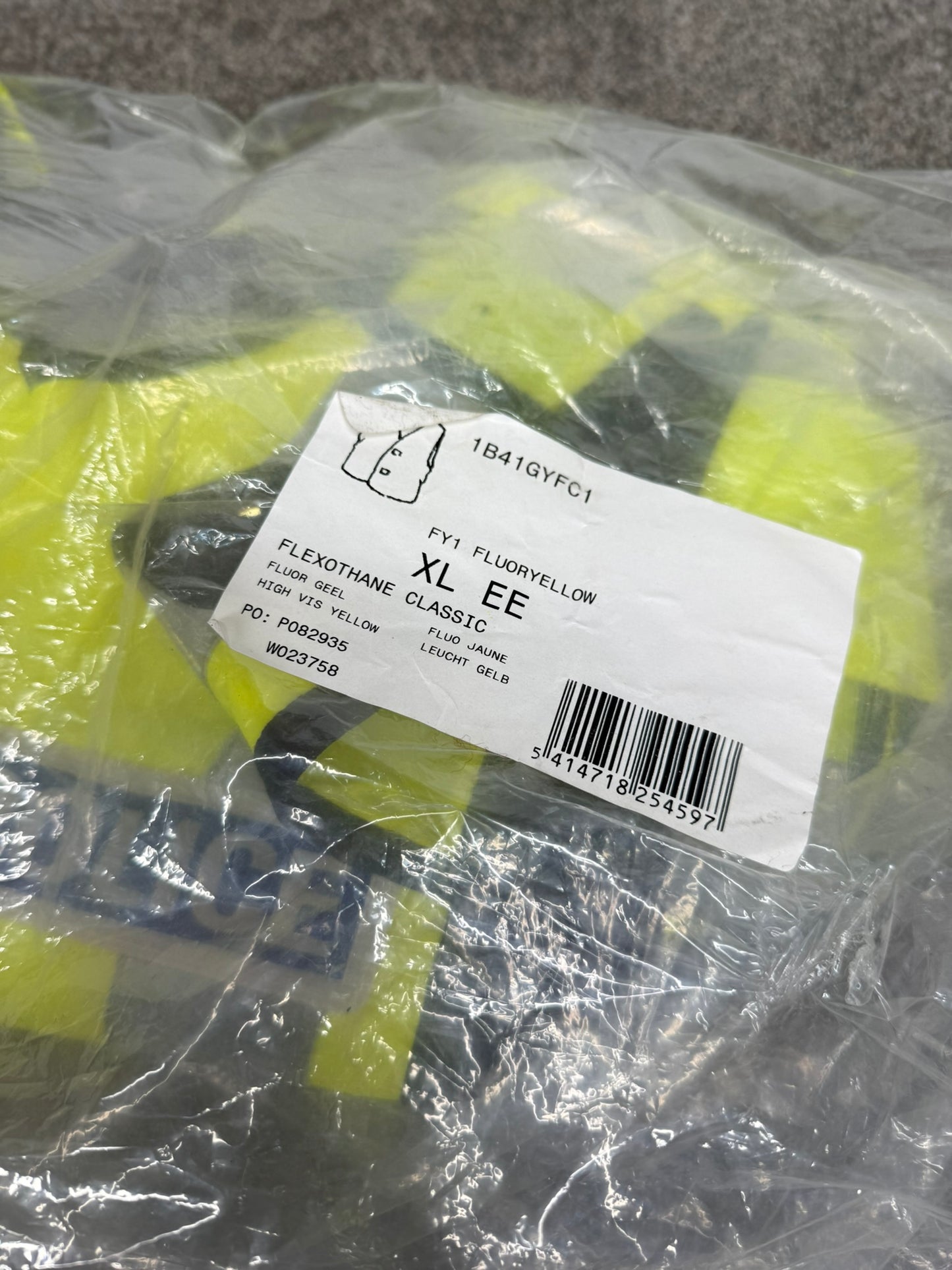 NEW SAT Sioen Hi Vis Body Armour Cover X Large - Badged