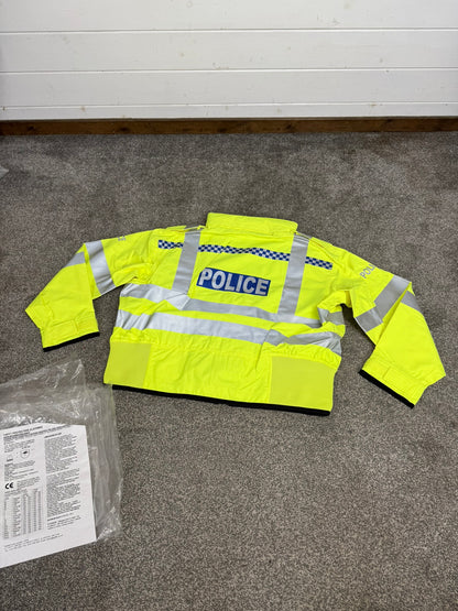 NEW Ex Police Hi-Vis Badged Gore-Tex Waterproof Bomber Jacket XXL Film TV Display