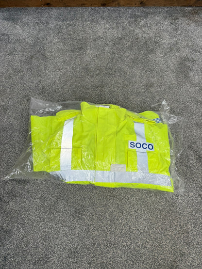 NEW Ex Police SOCO Hi Vis Waterproof Jacket Coat Quilted Liner - XL Film TV Display