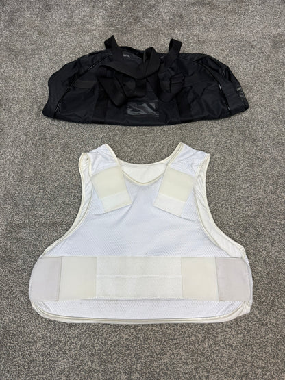 Ex Police Covert Body Armour Stab Vest LARGE Hauberg Anti Stab & Ballistic HG1A & KR1 + Bag