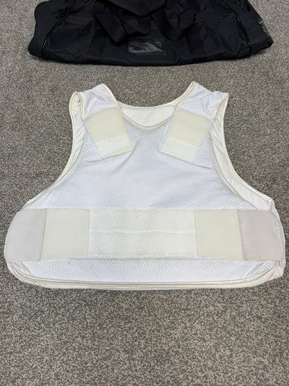 Ex Police Covert Body Armour Stab Vest LARGE Hauberg Anti Stab & Ballistic HG1A & KR1 + Bag