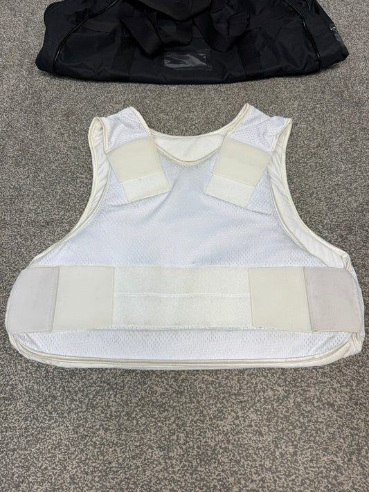 Ex Police Covert Body Armour Stab Vest LARGE Hauberg Anti Stab & Ballistic HG1A & KR1 + Bag