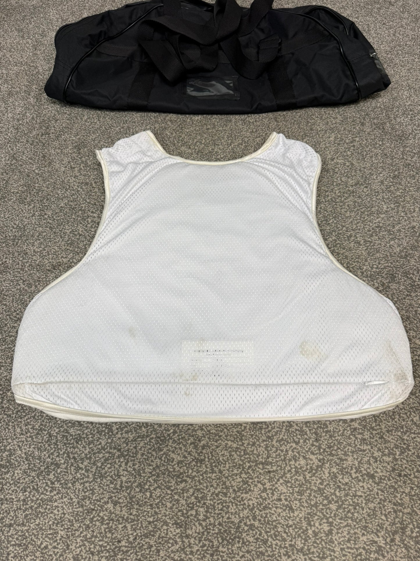 Ex Police Covert Body Armour Stab Vest LARGE Hauberg Anti Stab & Ballistic HG1A & KR1 + Bag