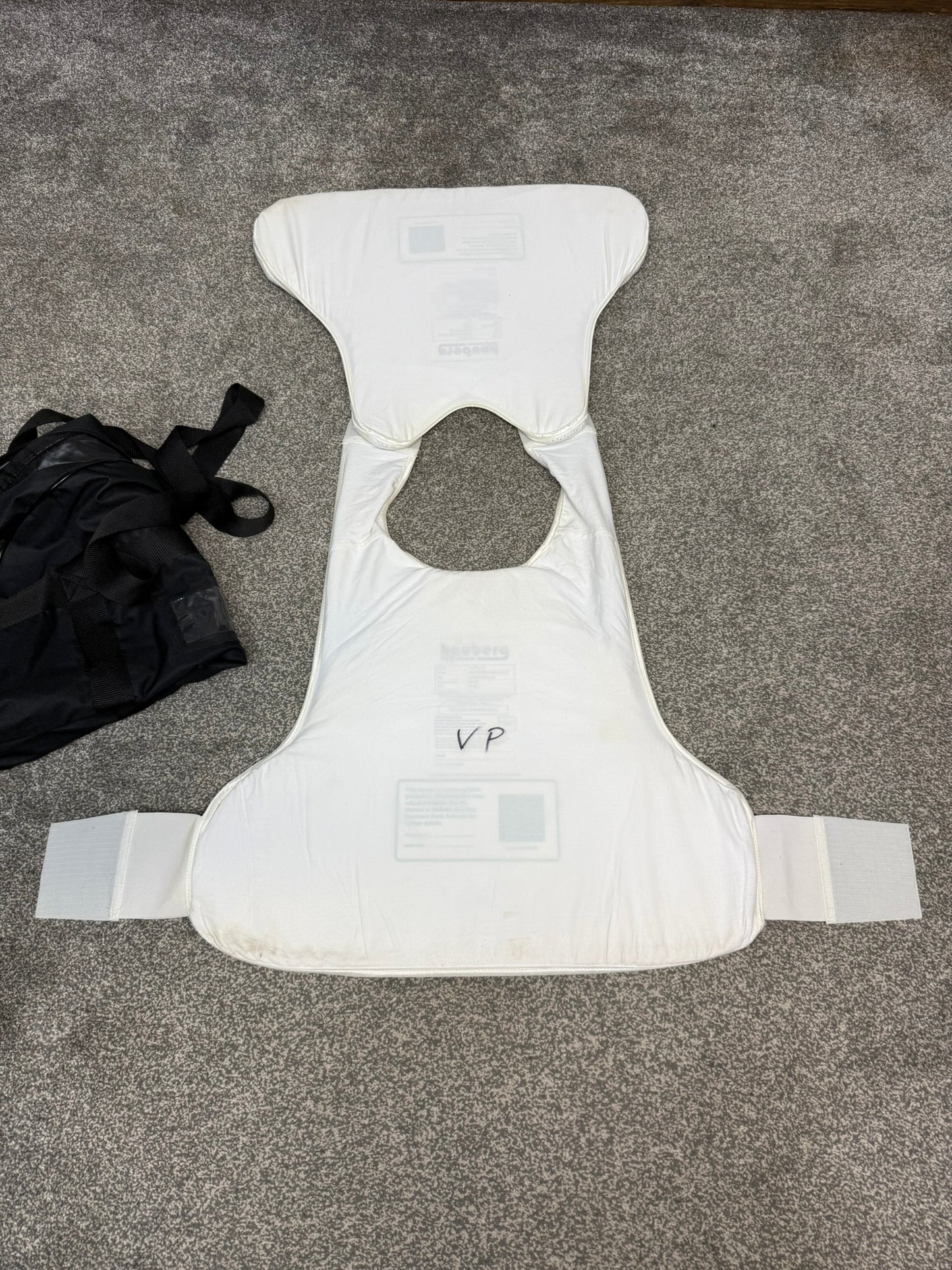 Ex Police Covert Body Armour Stab Vest LARGE Hauberg Anti Stab & Ballistic HG1A & KR1 + Bag