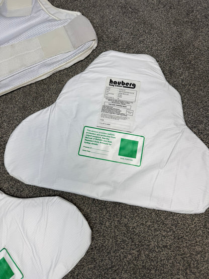 Ex Police Covert Body Armour Stab Vest LARGE Hauberg Anti Stab & Ballistic HG1A & KR1 + Bag