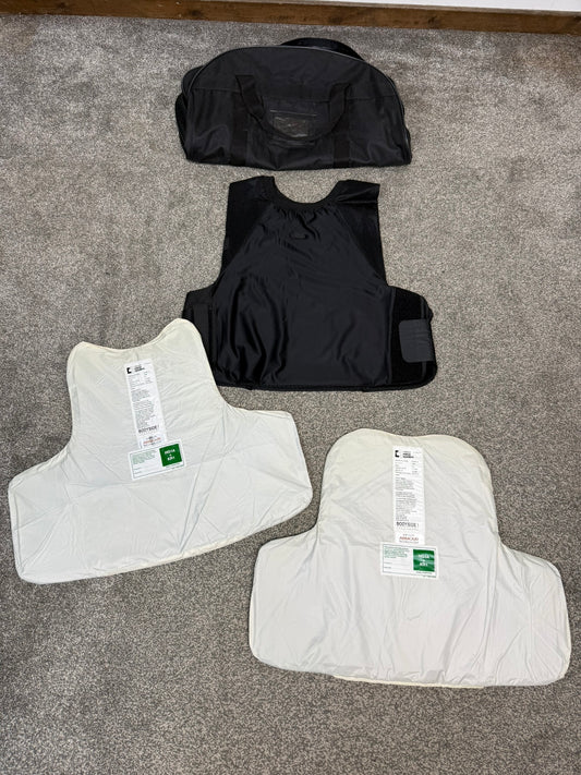 Ex Police Mehler Covert Body Armour Stab Vest X LARGE Anti Stab & Ballistic HG1A & KR1 + Bag
