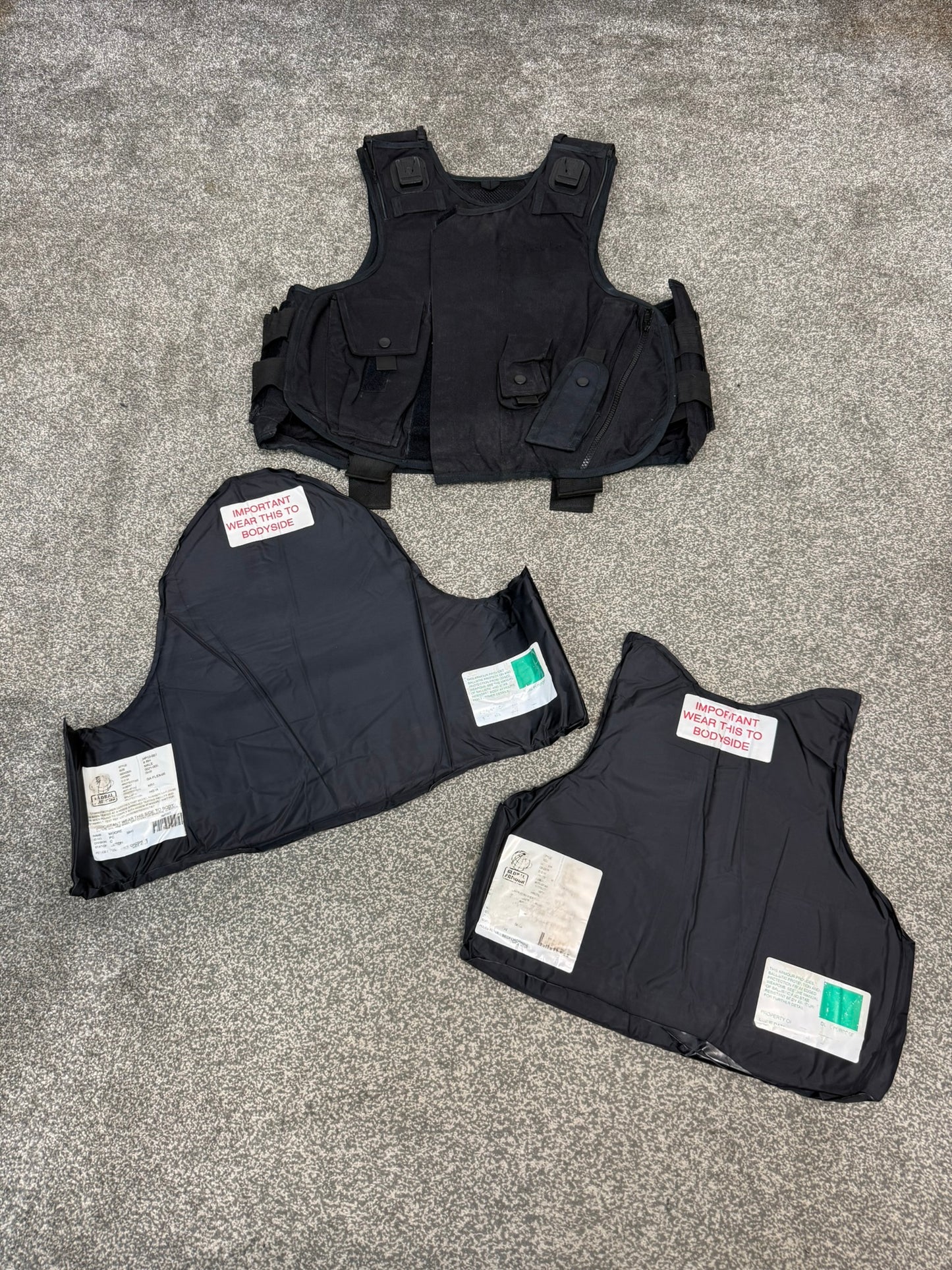 Ex Police Global Armour Body Armour Vest LARGE Anti Stab & Ballistic HG1A / KR1 Security