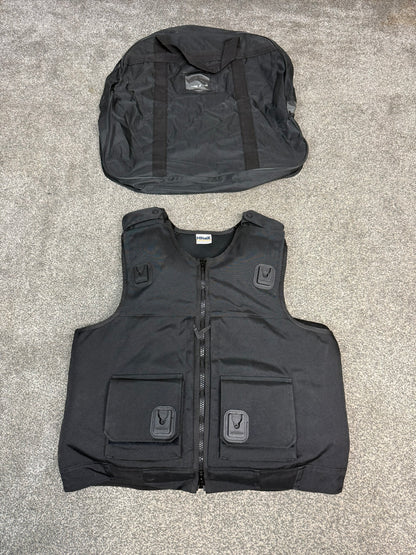 Ex Police Hawk Body Armour Stab Vest + Bag X LARGE Anti Stab & Ballistic HG1A & KR1 Security Patrol