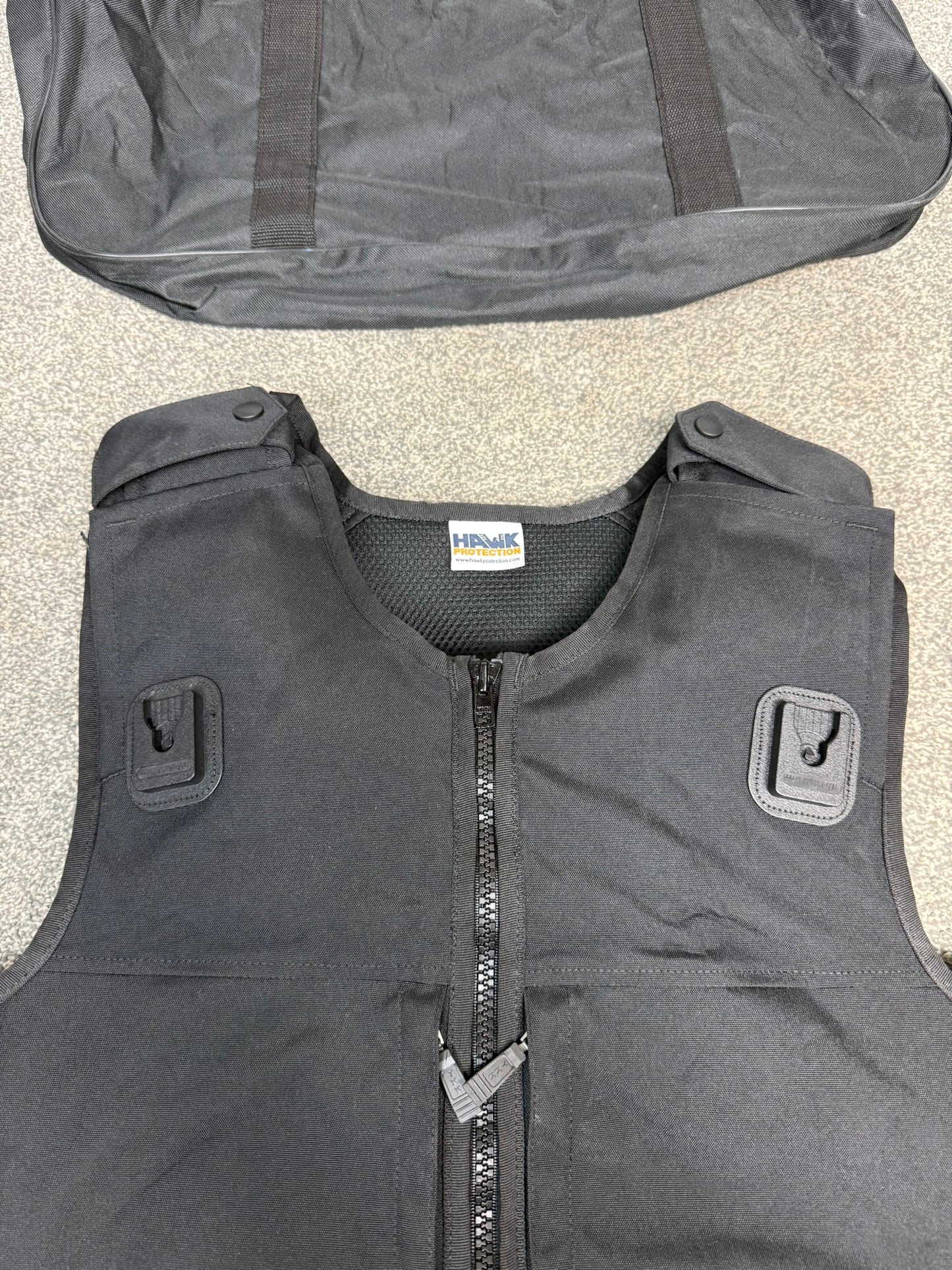 Ex Police Hawk Body Armour Stab Vest + Bag X LARGE Anti Stab & Ballistic HG1A & KR1 Security Patrol
