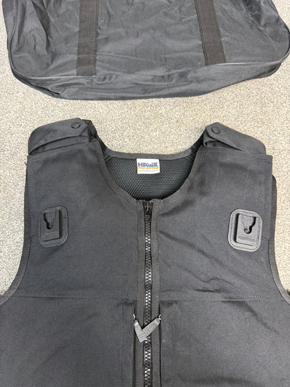 Ex Police Hawk Body Armour Stab Vest + Bag X LARGE Anti Stab & Ballistic HG1A & KR1 Security Patrol