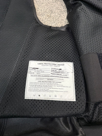 Ex Police Hawk Body Armour Stab Vest + Bag X LARGE Anti Stab & Ballistic HG1A & KR1 Security Patrol