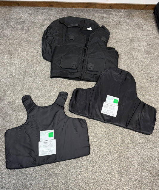 Ex Police Hawk Body Armour Stab Vest + Bag X LARGE Anti Stab & Ballistic HG1A & KR1 Security Patrol