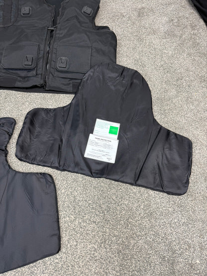 Ex Police Hawk Body Armour Stab Vest + Bag X LARGE Anti Stab & Ballistic HG1A & KR1 Security Patrol