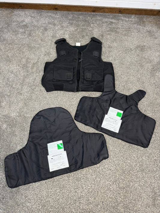 Ex Police Hawk Body Armour Stab Vest X LARGE Anti Stab & Ballistic HG1A & KR1 Security Patrol