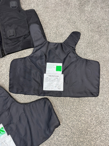 Ex Police Hawk Body Armour Stab Vest X LARGE Anti Stab & Ballistic HG1A & KR1 Security Patrol