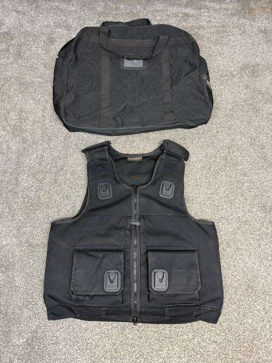 Ex Police Cooneen Body Armour Stab Vest + Bag LARGE Anti Stab & Ballistic HG1A & KR1