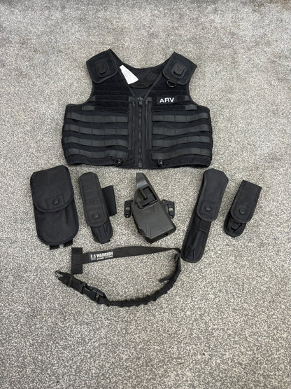 Safariland Black Molle Vest ARV Firearms Taser Holster & Pouches Tactical Security Vest - Small