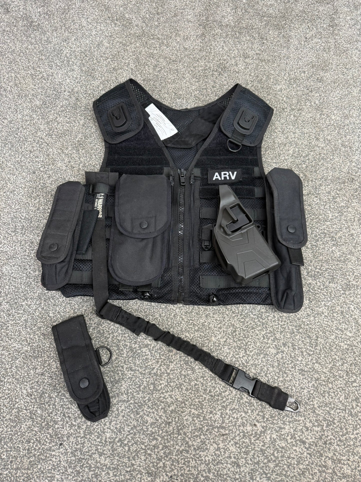 Safariland Black Molle Vest ARV Firearms Taser Holster & Pouches Tactical Security Vest - Small