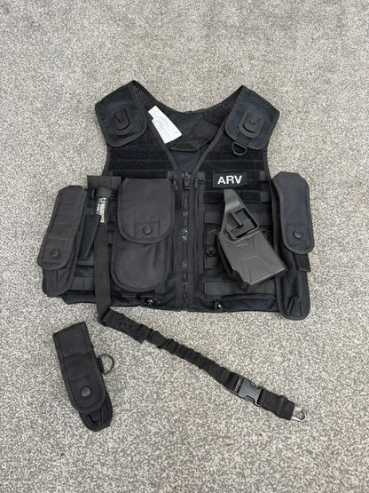 Safariland Black Molle Vest ARV Firearms Taser Holster & Pouches Tactical Security Vest - Small