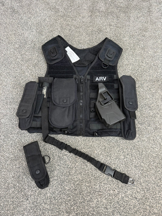 Safariland Black Molle Vest ARV Firearms Taser Holster & Pouches Tactical Security Vest - Small