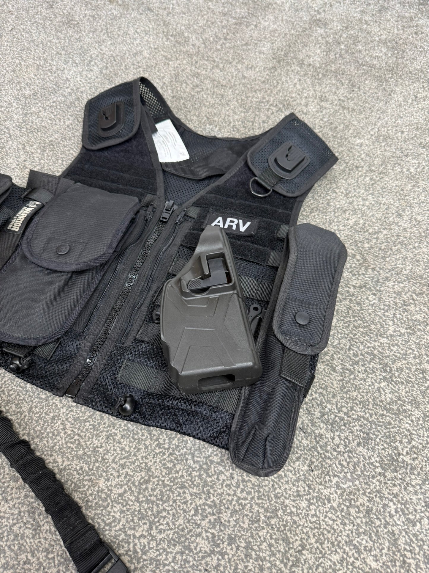 Safariland Black Molle Vest ARV Firearms Taser Holster & Pouches Tactical Security Vest - Small