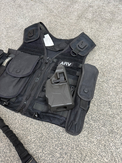 Safariland Black Molle Vest ARV Firearms Taser Holster & Pouches Tactical Security Vest - Small