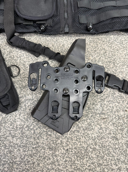 Safariland Black Molle Vest ARV Firearms Taser Holster & Pouches Tactical Security Vest - Small