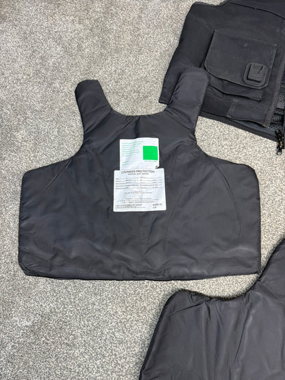 Ex Police Cooneen Body Armour Stab Vest + Bag LARGE Anti Stab & Ballistic HG1A & KR1