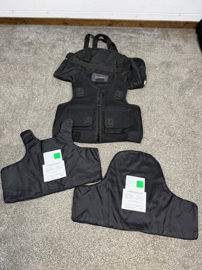 Ex Police Cooneen Body Armour Stab Vest + Bag LARGE Anti Stab & Ballistic HG1A & KR1
