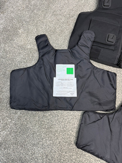Ex Police Cooneen Body Armour Stab Vest + Bag LARGE Anti Stab & Ballistic HG1A & KR1