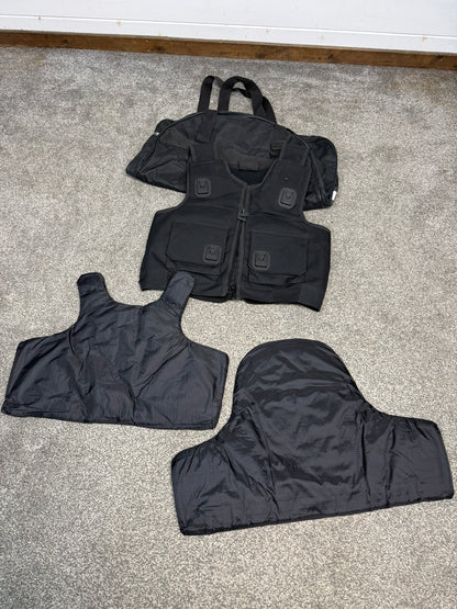 Ex Police Cooneen Body Armour Stab Vest + Bag LARGE Anti Stab & Ballistic HG1A & KR1