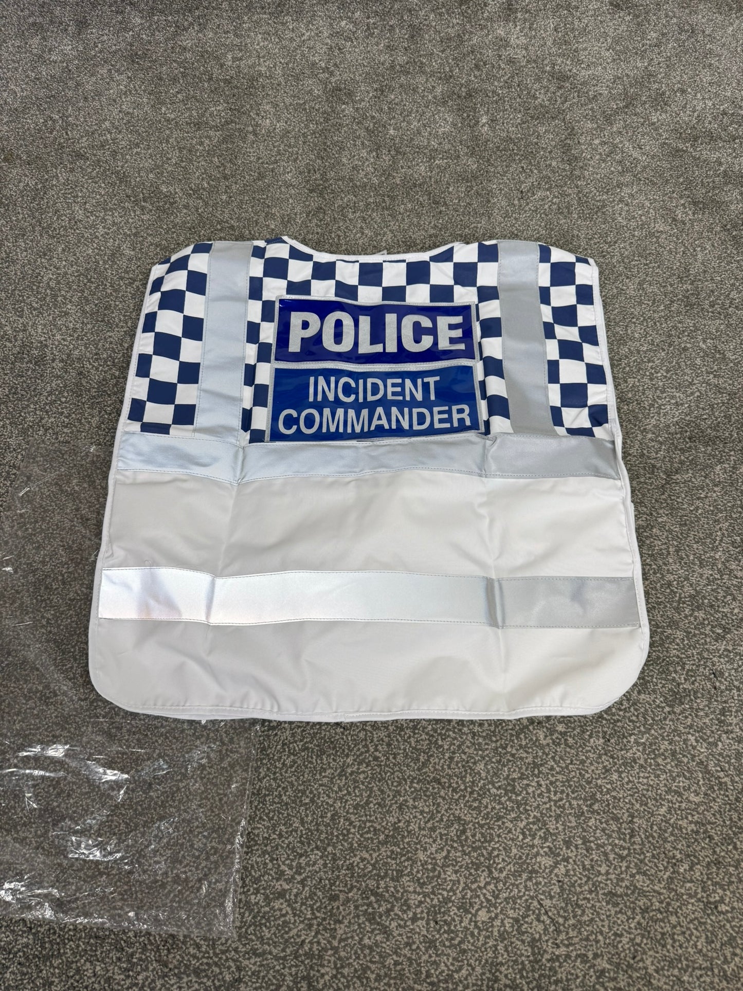 NEW Ex Police Incident Commander White Vest Tabard LARGE Film TV Collector Display
