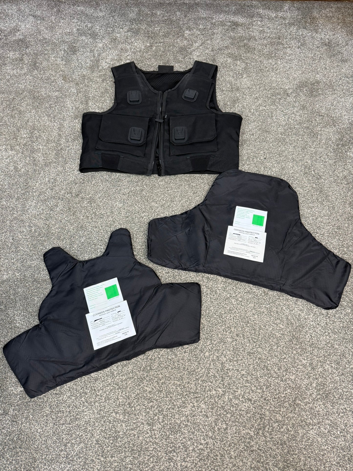 Ex Police Cooneen Body Armour Stab Vest LARGE Anti Stab & Ballistic HG1A & KR1