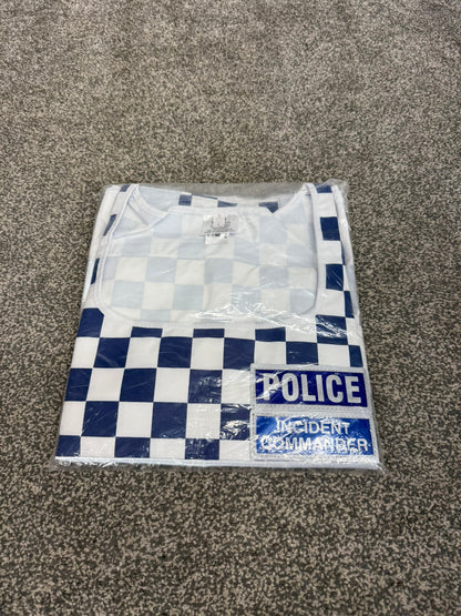 NEW Ex Police Incident Commander White Vest Tabard LARGE Film TV Collector Display