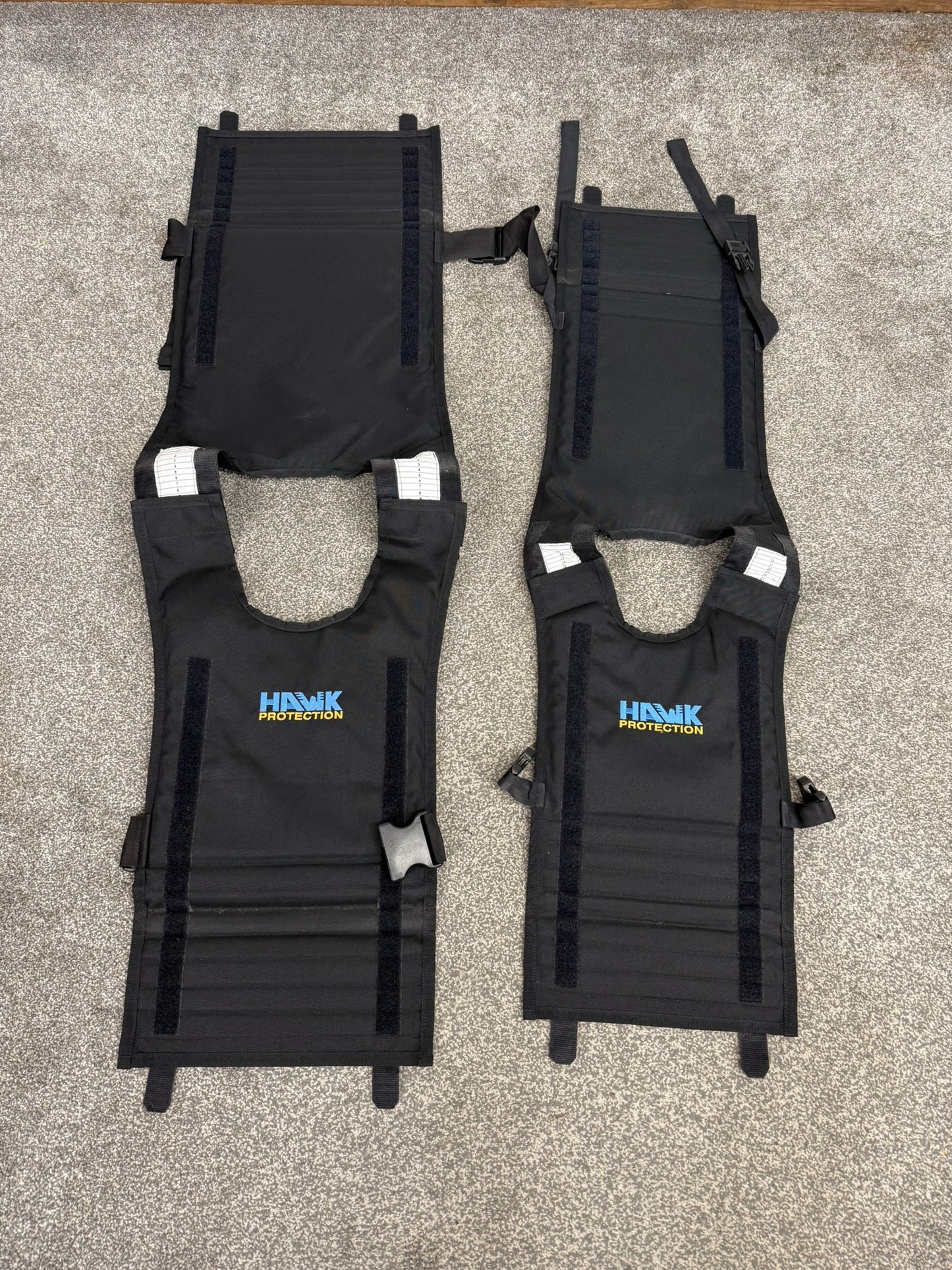 2x Hawk Protection Body Armour Measuring Vest Male & Female - Ex Police RARE