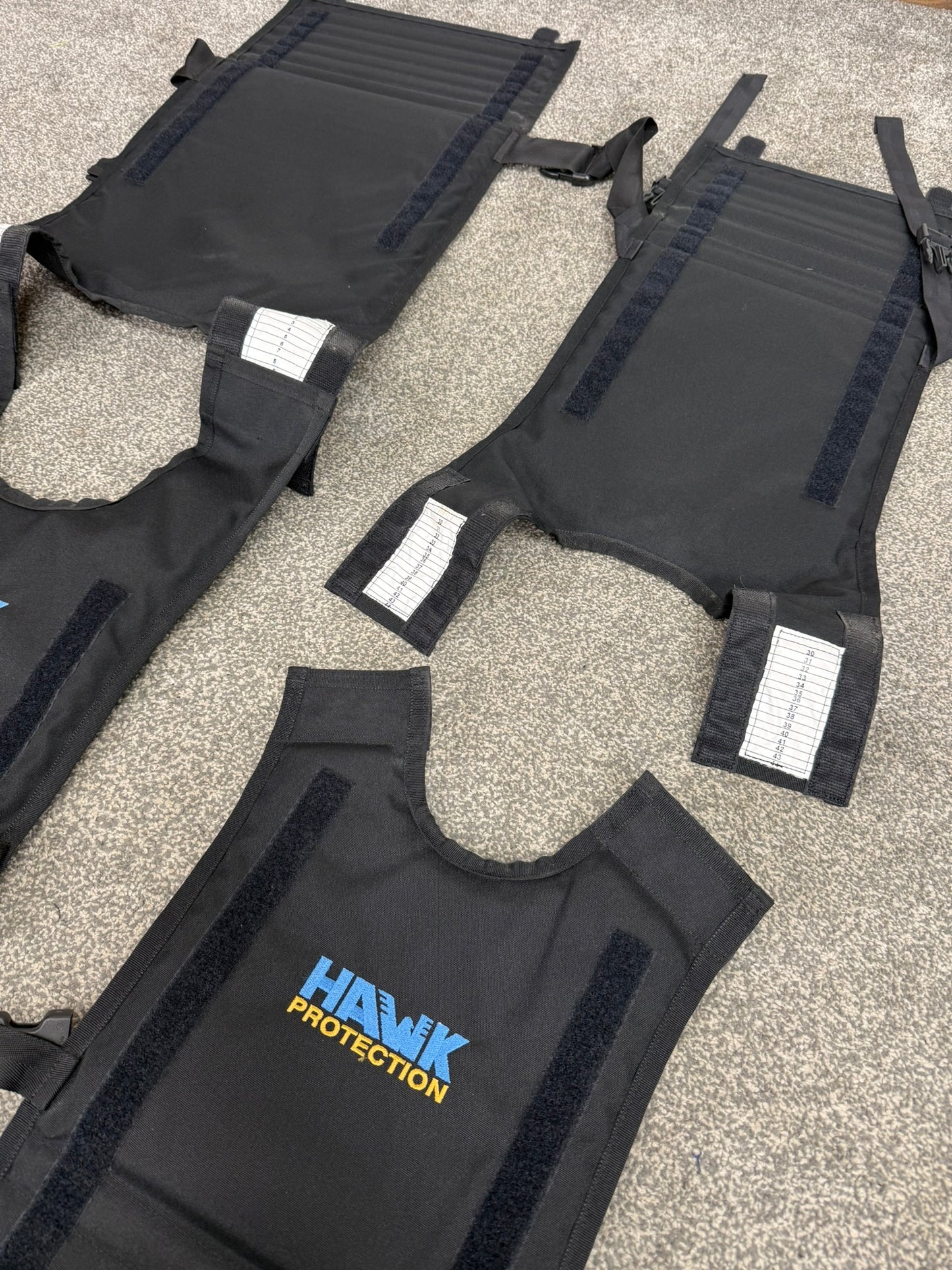 2x Hawk Protection Body Armour Measuring Vest Male & Female - Ex Police RARE
