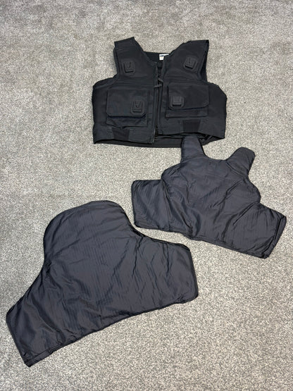 Ex Police Hawk Body Armour Stab Vest MEDIUM Anti Stab & Ballistic HG1A & KR1