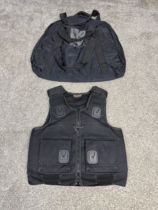 Ex Police Cooneen Body Armour Stab Vest + Bag MEDIUM Anti Stab & Ballistic HG1A & KR1