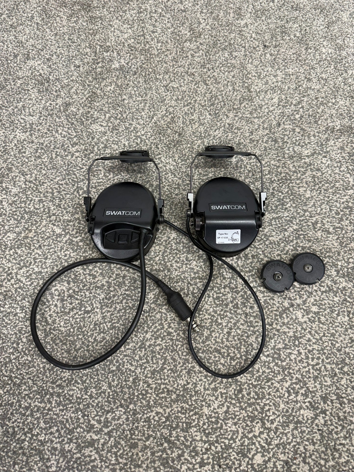 SwatCom Waterproof Headset Ex Police Helmet Mounted WORKING