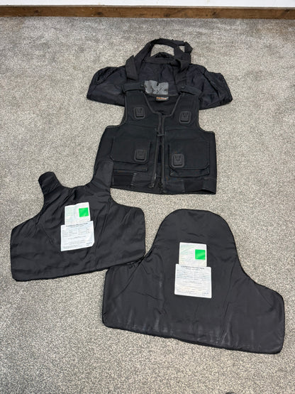 Ex Police Cooneen Body Armour Stab Vest + Bag MEDIUM Anti Stab & Ballistic HG1A & KR1