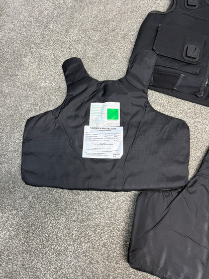 Ex Police Cooneen Body Armour Stab Vest + Bag MEDIUM Anti Stab & Ballistic HG1A & KR1