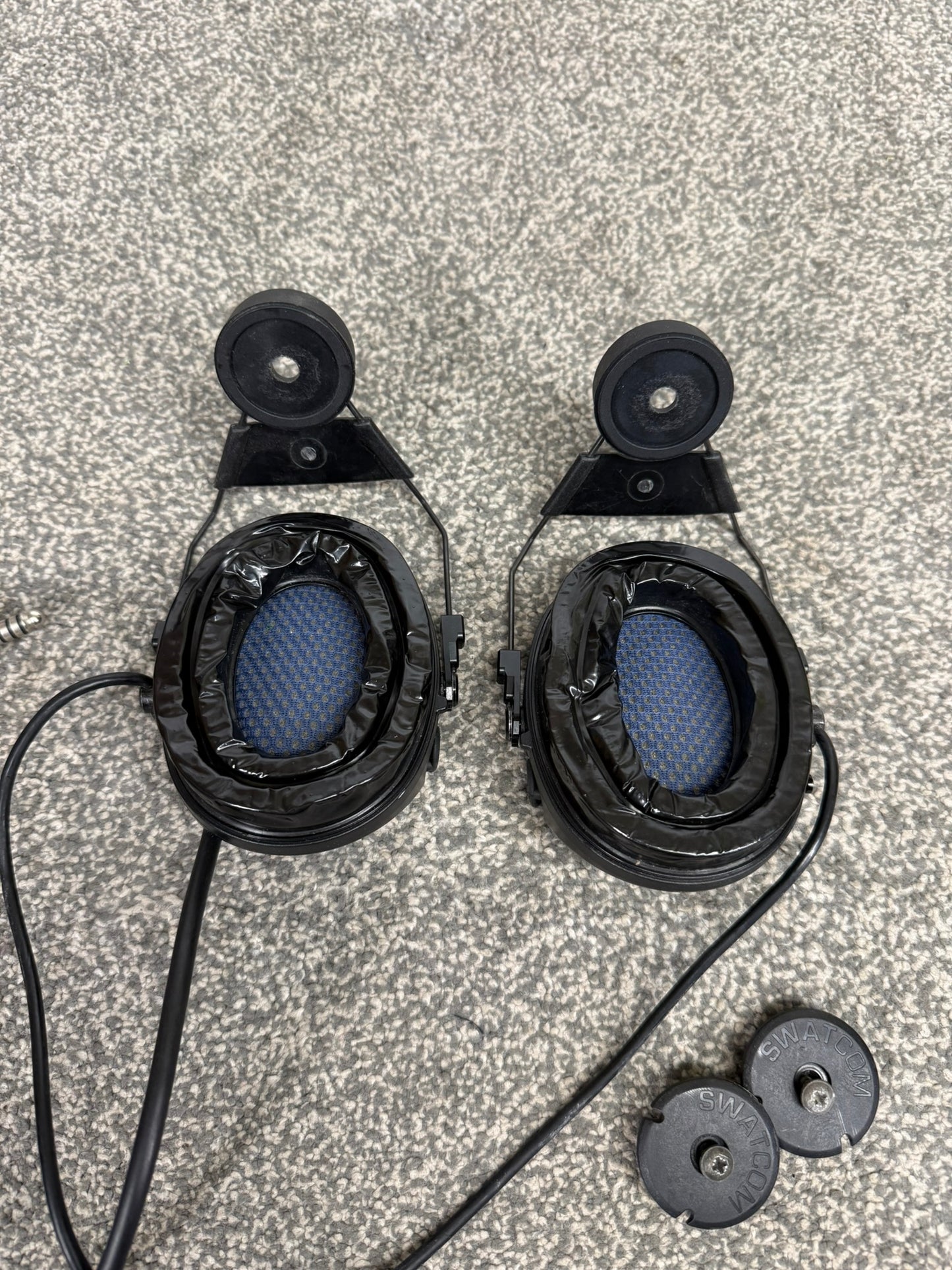 SwatCom Waterproof Headset Ex Police Helmet Mounted WORKING