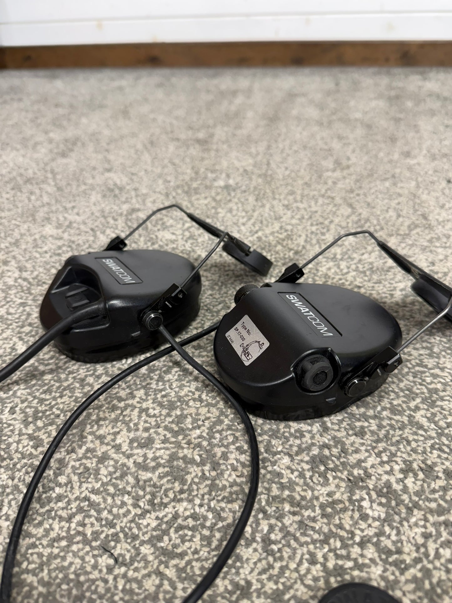 SwatCom Waterproof Headset Ex Police Helmet Mounted WORKING