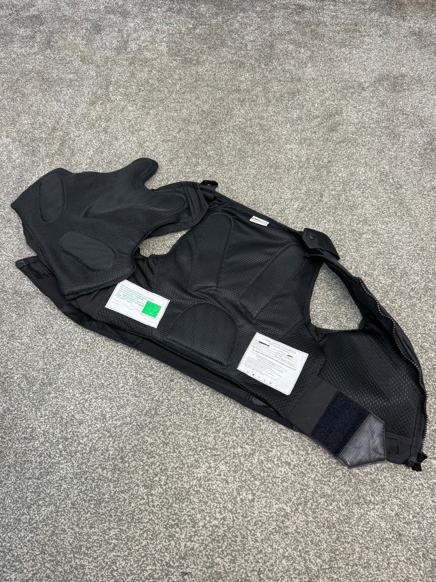 Ex Police Hawk Body Armour Stab Vest SMALL Anti Stab & Ballistic HG1A & KR1