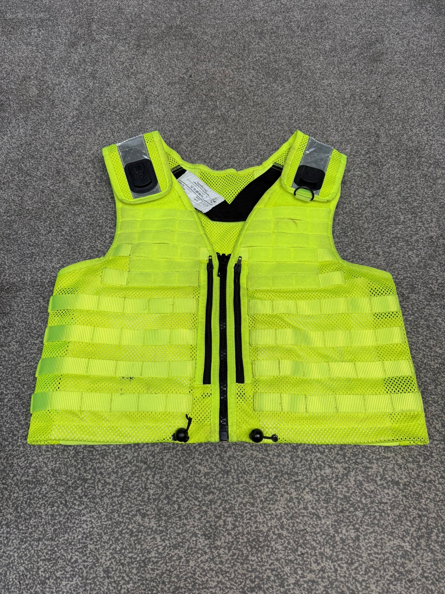Ex Police Safariland Hi-Vis MOLLE Vest Utility Tactical Security Vest MEDIUM