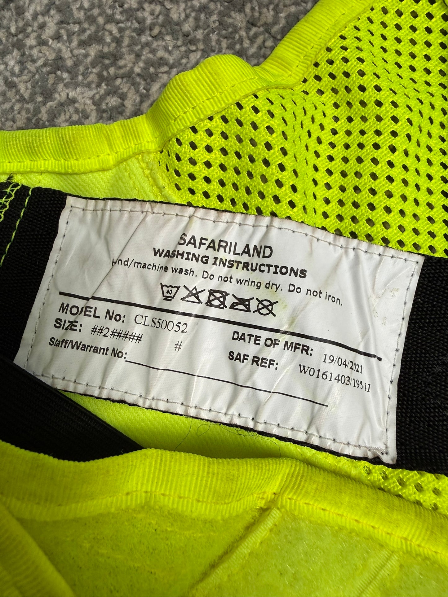 Ex Police Safariland Hi-Vis MOLLE Vest & Pouches Tactical Security Vest MEDIUM