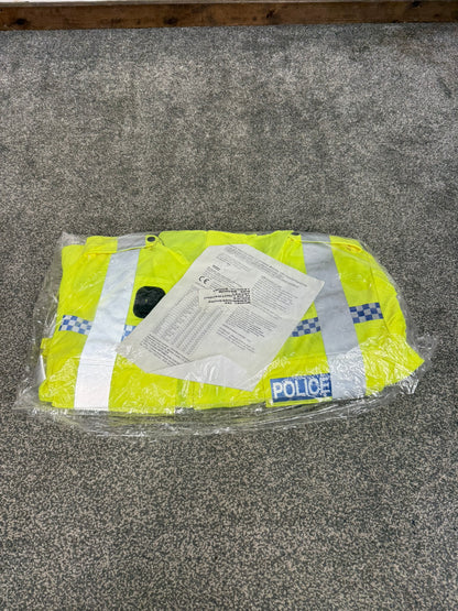 NEW Ex Police Hi-Vis Lightweight Blouson Bomber Jacket With Badge MEDIUM Film TV Uniform Collector Display
