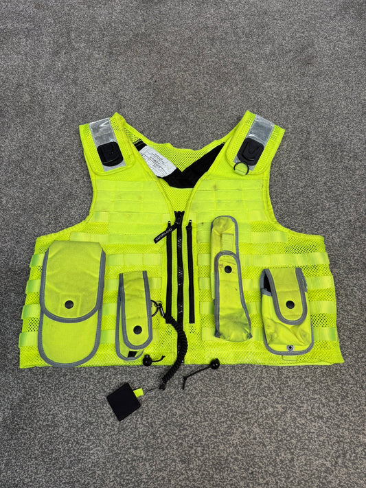 Ex Police Safariland Hi-Vis MOLLE Vest & Pouches Tactical Security Vest X LARGE