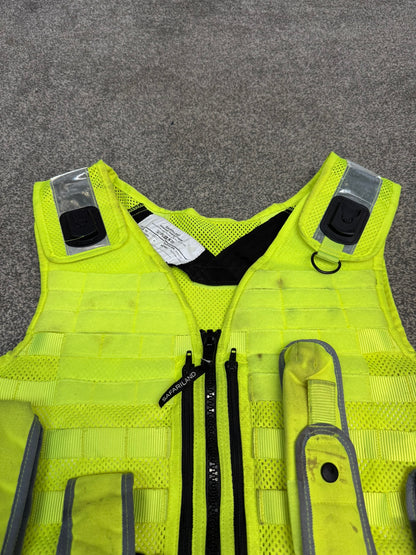 Ex Police Safariland Hi-Vis MOLLE Vest & Pouches Tactical Security Vest X LARGE